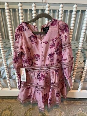 Bardot Junior Venice Mini Dress Pink Flora